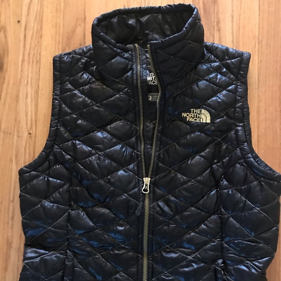north face gold vest